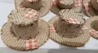 (6) Thanksgiving Fall MINI Scarecrow Hats Crafts Bowl Filler Decor