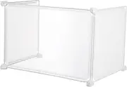 DINHEAROM 3Pcs Sneeze Guard Divider Screen Panel for Desktop Countertop Mobile Isolation Barrier for Students Offices and Stable Protective Shield