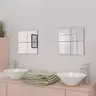 NNEVL Frameless Mirror Tiles Glass 16 pcs 20.5 cm
