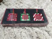 St. Nicholas Square Christmas Ornament frames - Set of 3 NEW