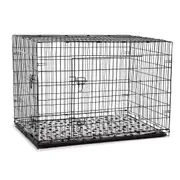 48 inch XL Dog Crate Cage Black