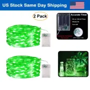 Battery Operated LED String Fairy Copper Lights 16FT 50 LED Valentines Day Decor