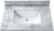 Avanity SUT31-RS 31" Marble Vanity Top - White