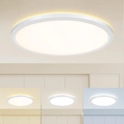 1PACK Flush Mount LED Ceiling Light Fixture White, 20Inch 35Watt, Dimmable &
