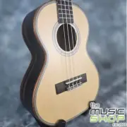 Kala Solid Spruce Top Striped Ebony Tenor Ukulele with Transit Bag- KA-SSEBY-T