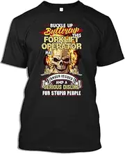 [X.Style] Forklift Driver Tshirt Cool Skull This Forklift Operator Has Anger Issues T-Shirt for Men Women ds704 T-Shirt (2XL) Black