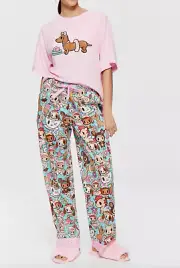 NEW PETER ALEXANDER PENNY DONUT TOP + TOKIDOKI DONUTELLA PANTS M PJ SET $149.90