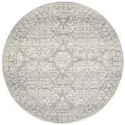 Mirage Transitional Silver Round Rug