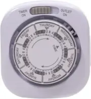 Westek TM03WHB Indoor Mechanical Single Outlet Random Security Timer 15A New