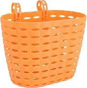 EXHUMKY 1 Set Scooter Basket Woven Plastic Bike Handlebar Storage Basket Orange Capacity Easy Installation Compatible with Bike Models Unique Design for Carrying Belongings