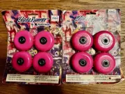 1987 Blade Runner By Rollerblade Replacement Wheel Kit - PINK 2 Packs. 8 Total