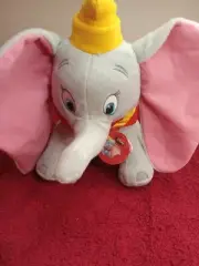 Kohls Cares Disney Dumbo Plush Elephant Stuffed Animal Toy 11" Circus Pink Gray