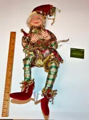Robert Stanley Home Collections 16" Poseable Christmas Elf 2018 New With Tag