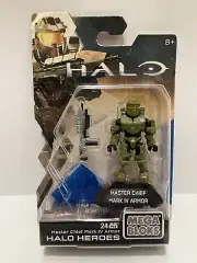 Rare Mega Bloks Halo Heroes Master Chief Mark IV Armor Series 1 ~Sweet Figure~