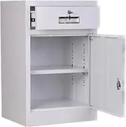 Metal Office Filing Cabinet with Lock and 1 A4 Letter Size Document Drawer