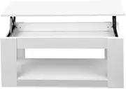 Artiss Lift Up Top Mechanical Coffee Table - White