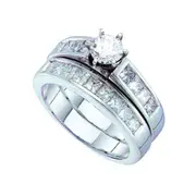 1 CT-Diamond 3/8CT-CRD BRIDAL-SET