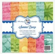 Whimsy Stamps - 6x6 Paper Pack - Summer Breeze New