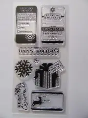 christmas rubber stamps special delivery