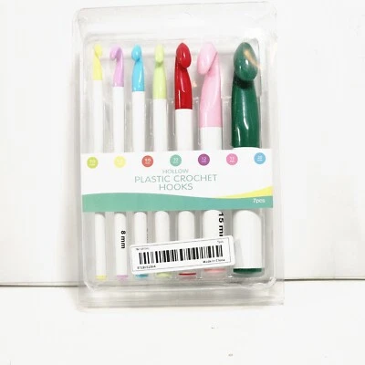 7Pcs/set Crochet Hooks 7mm-20mm Sweater Knitting Needles Yarn Weave Household