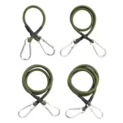 Elastic Straps with Carabiner Hook Heavy Duty Bungee Cord Camping Accessories