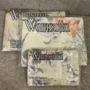 Vtg NOS Wamsutta No Iron Ultracale Double Full Size Sheet Set Yellow Floral