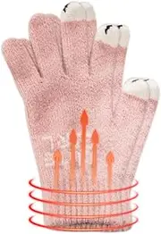 [Generic] Gloves Touchscreen | Warm Elastic Running Gloves - Anti-Slip Heated Gloves Hands Warm, Cycling Gear for Teen Adult