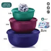Tupperware Blossom Bowl Set 3 in 1 LIMITED EDITION