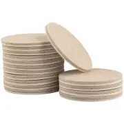 3" Round Heavy-Duty Felt Furniture Pads - Protect Surfaces from Scratches & D...