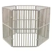 Cardinal Gates Pet Pen 36" x 24" x 2" (6-panels) Portable Outdoor Plastic PVC