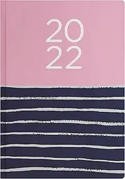 Letts of London 2022 Serenity A6 Week to View Multilanguage Diary, Blossom