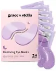Under Eye Patches for Puffy Eyes and Dark Circles (Retinol, Purple (24 Pairs)