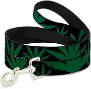 Buckle-Down Pet Leash - Marijuana Leaf Close-Up
