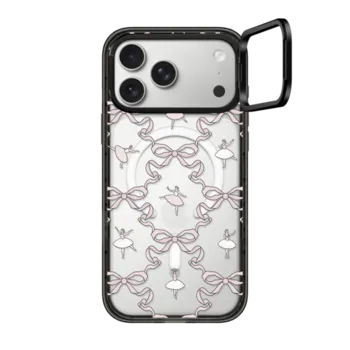 iPhone 17 Pro Max Impact Ring Stand Case MagSafe Compatible Ballerinas & Bows