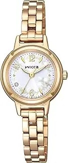Citizen KP3-627-21 Wicca Solar Tech Waterproof Wrist Watch with Replacement Strap Warm Gold White Women's Gold, warm gold, Bracelet Type