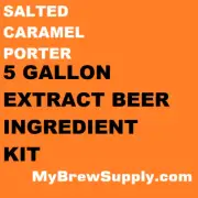 Salted Caramel Porter Homebrew 5 gal Beer Extract Ingredient Kit My Brew Supply