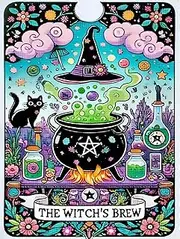 Witch's Brewing 5D Diamond Art Kits for Adults Beginners，DIY Full Round Drill Diamond Painting Kits，Paint by Diamonds Dots Gem Art Crystal Easy，Home Wall Decor 11.8x15.7 Inch