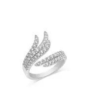 Bloomingdale's Fine Collection Diamond Bypass Ring in 14K White Gold, 1.0 tcw