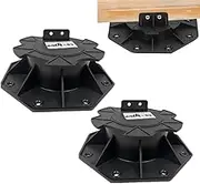 Height Adjustable Deck Supports, Wood Bearing Supports, Flooring Substructure Support | Adjustable Decking Pedestals | Wood Slab Support System, Decking Pedestal System, Plate Bearing Pedestals