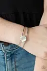 Turn Up The Glow White Bracelet Paparazzi New