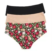 No-Show Low-Rise Pantie Seamless Super Soft Laser Cut – Pack of 3 Love Libby XO