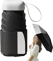 [Generic] Travel Size Umbrella | Rain Pocket Umbrella Sun Automatic Folding | UV Protection Foldable Space-Saving Shade Shield for Gardening, Beach, Outdoor, Pool, Hiking