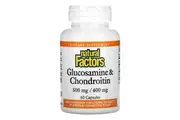 Natural Factors, Glucosamine 500 mg, Chondroitin 400 mg, 60 Capsules