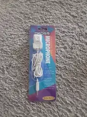 Koss M/6 Computer Lapel Microphone Compact Lightweight 8 ft Cord Clip On NOS