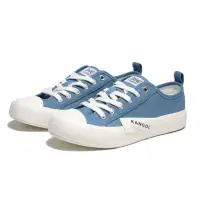 在飛比找momo購物網優惠-【KANGOL】帆布鞋 藍 側方標 解構 休閒鞋 女(622