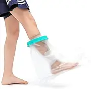 Waterproof Foot Cover for Shower Adult, Cast Covers Protector for Shower Leg, Shower Boots for Foot After Surgery, Shower Boot Cast Cover for Foot (Adult Ankle)