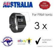 3 X For Fitbit IONIC HD Clear Film Skin TPU Screen Protector SA & AU SELLER