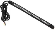 TDR Bendable LED Strip Tail Light Turn Signal Brake Indicator for Motorcycle - 32 SMD Amber & Red - Universal Fit
