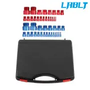 LABLT 23 Inch & 21 Metric, 44 PCS Nut and Bolt Thread Checker