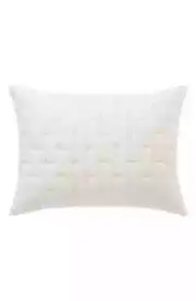 Vera Wang H2201B White Luster Quilted Sateen Sham Size Standard